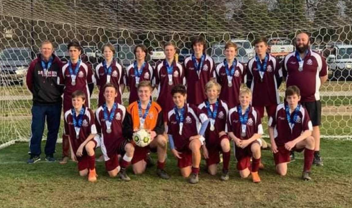 Runners-up: The STFA Under 14s Boys finished a very close second in their Country Cup competition in Bathurst over the weekend. Photo: STFA Football.