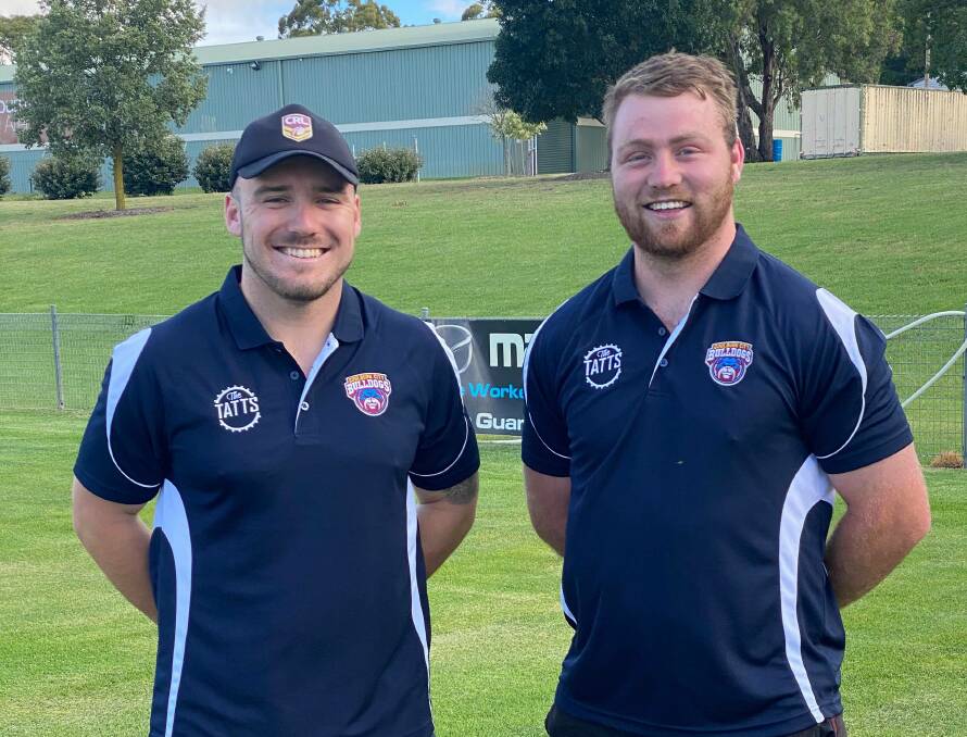 Shared recognition: Tyson Greenwood (left) and Jesse Martin were two of the three Goulburn players named in the CRRL's Team of the Year. Photo: Supplied.