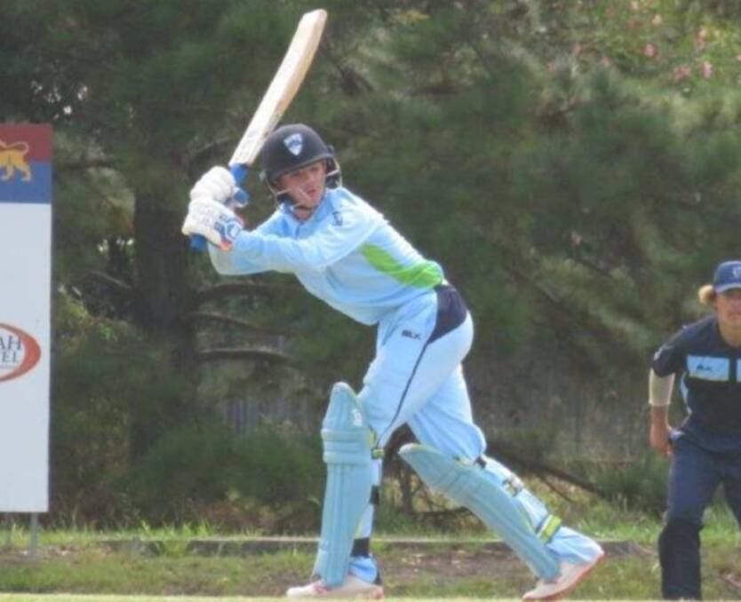 Tucked away: Blake McCarten has been tipped for big things and impressed with some composed innings for Queanbeyan last season. Photo: Supplied.