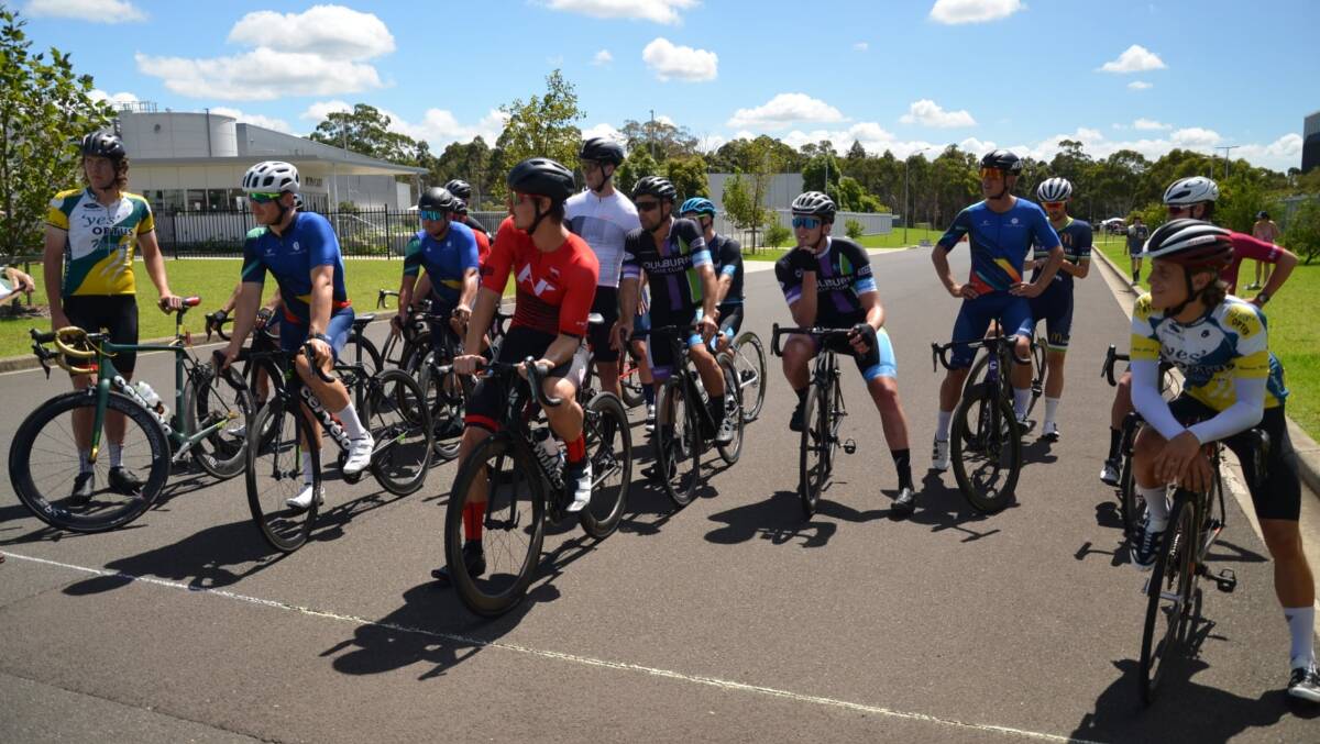 Rearing: The Division 1A riders ready ahead of the start of their race in Nowra last week. Photo: Steve Daley. 