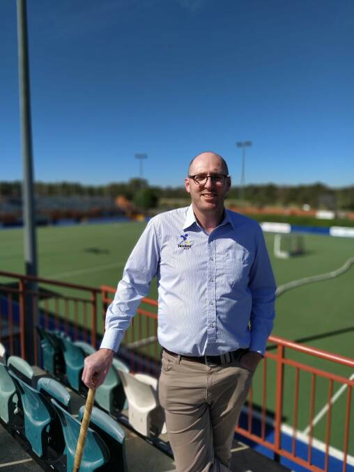 Appointed: Rob Sheekey, a Goulburn local, is thrilled to have been named Hockey ACT's new CEO, after six months in an interim position. Photo: Hockey ACT.