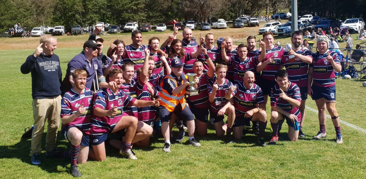 Domination: The Goulburn Dirty Reds Second Grade side blew ADFA away in the second half for a 39-12 premiership win. Photo: Zac Lowe.