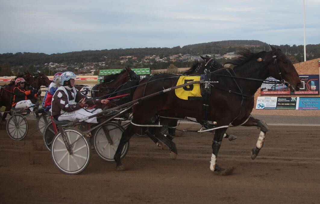 On track: The Goulburn Harness Racing Club is excited to get underway with its race program this afternoon, which features eight races and a number of prominent competitors. Photo: Lance Hearne. 