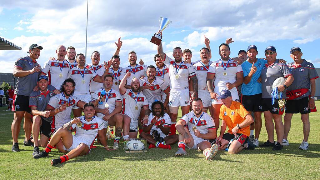 What a win: The Monaro Colts celebrate their Country Championships victory on Saturday. Photo: NSWRL. 