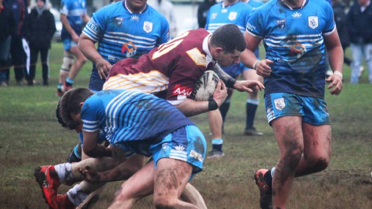 Falling short: The Gordon Highlanders were pipped at the post by the Gunning Roos last Saturday. Photo: Zac Lowe.