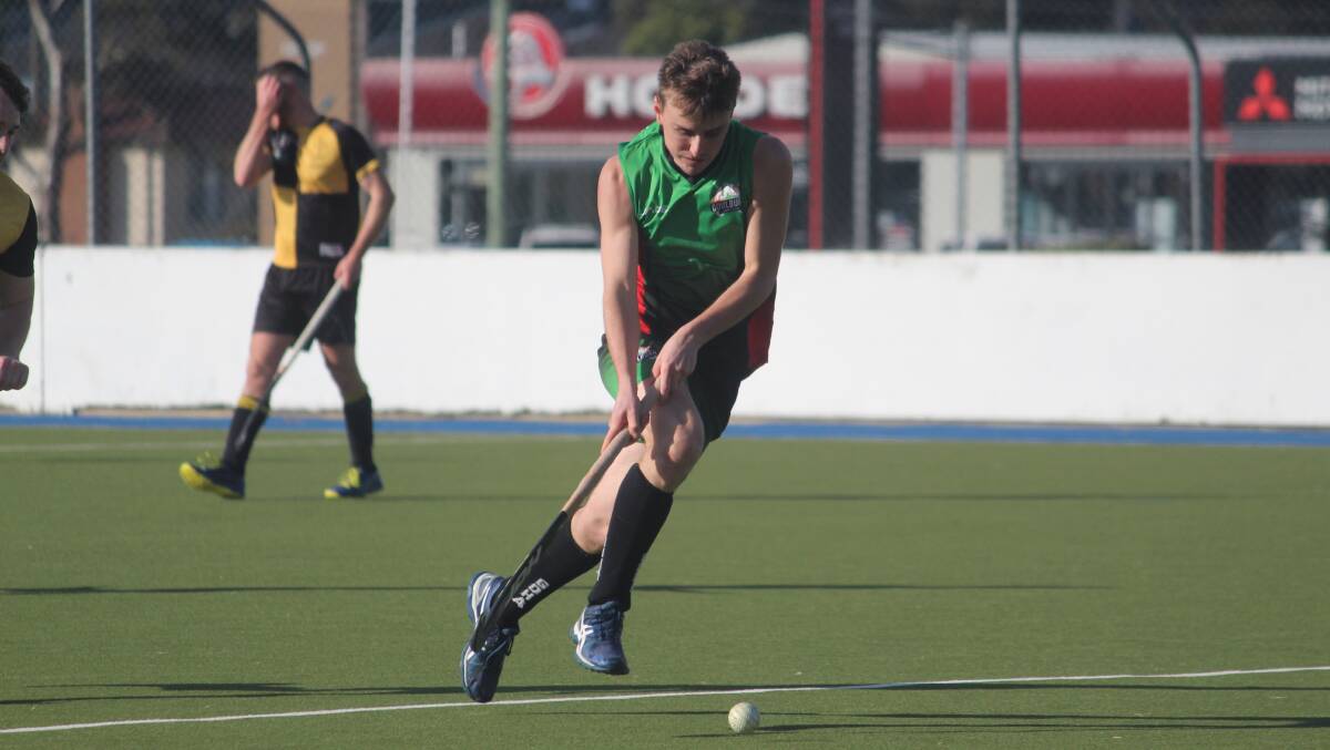 On the run: Goulburn's hockey players have been working hard to stay fit individually during the COVID-19 lockdown. Photo: Zac Lowe. 