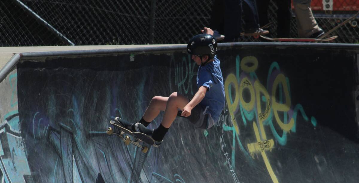 At the park: The Goulburn Skate Park will host some of the top skaters from across the state on December 15. Photo: Zac Lowe.