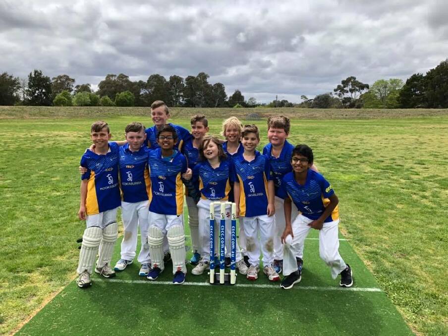 Well played: The kids from Goulburn, Yass, and Crookwell formed a cohesive unit over the three days and won half of their matches. Photo: Goulburn District Junior Cricket. 