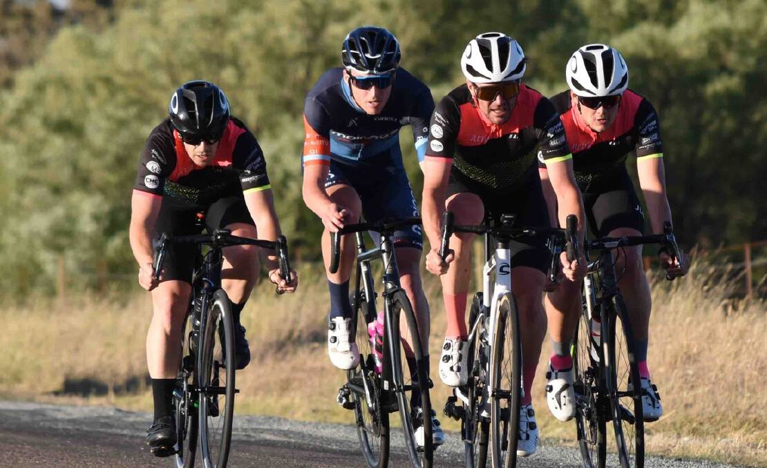 Closely fought: The first round of the Goulburn Club Championships was hotly contested before Robbie Dorsett broke away late for the win. Photo: David Carmichael.