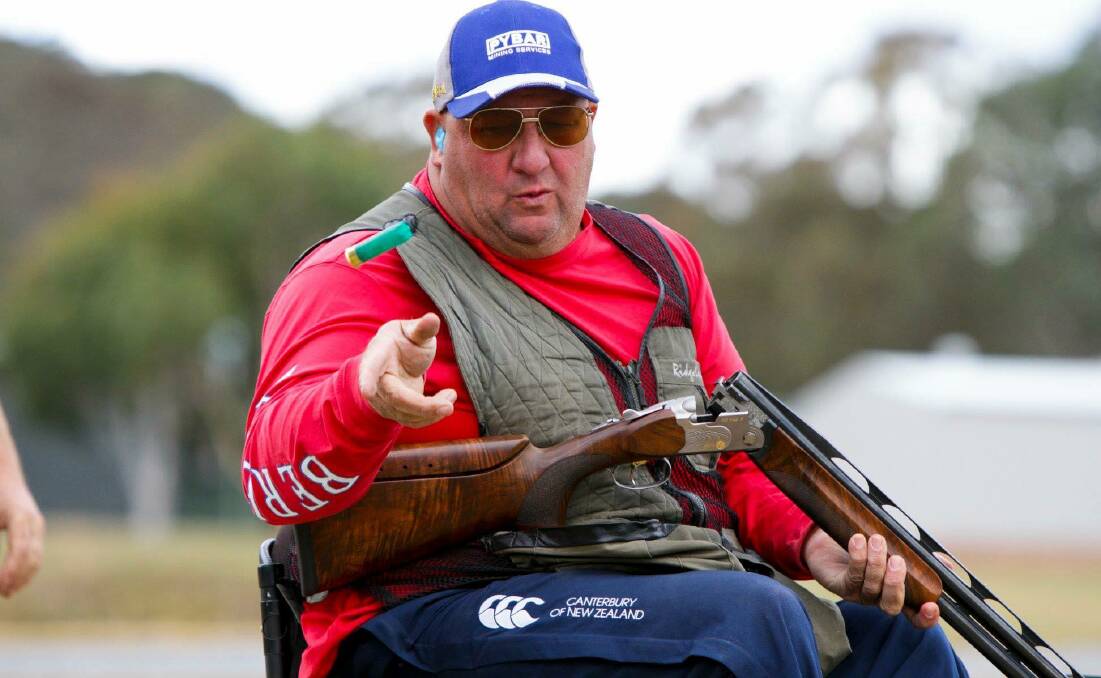 Birthday boy: Vice president Troy Cook's 50th birthday was celebrated by the Goulburn Clay Target Club recently. Photo: Goulburn Clay Target Club.