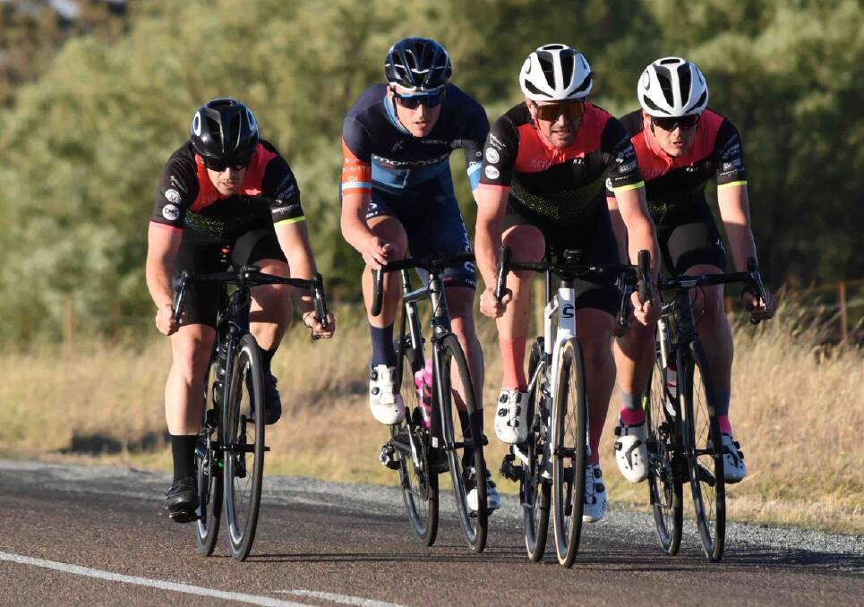 Passionate: Just a handful of enthusiastic riders turned out last week for the Goulburn Cycle Club's first post-Christmas event. Photo: David Carmichael.