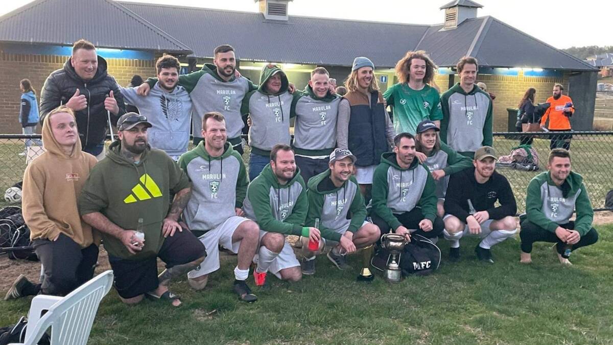 On top: Marulan (seen here in May after the team's Darryl Kill Cup win) will take on Yerrinbool in this weekend's semi-final. Photo: STFA Football.