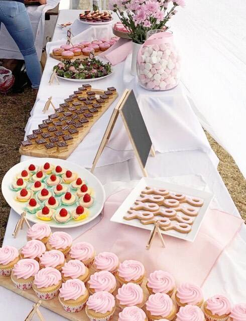 What a spread: Rachel Woodman worked overtime to produce an amazing array of baked goods for Ladies Day. Photo: Supplied.