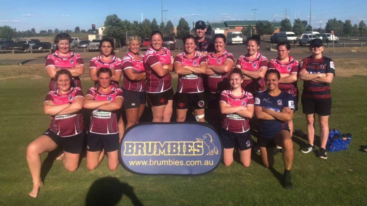 The women: Following their success in numerous Sevens competitions last year, the Dirty Reds will attempt to field a 15s side. Photo: Goulburn Dirty Reds. 