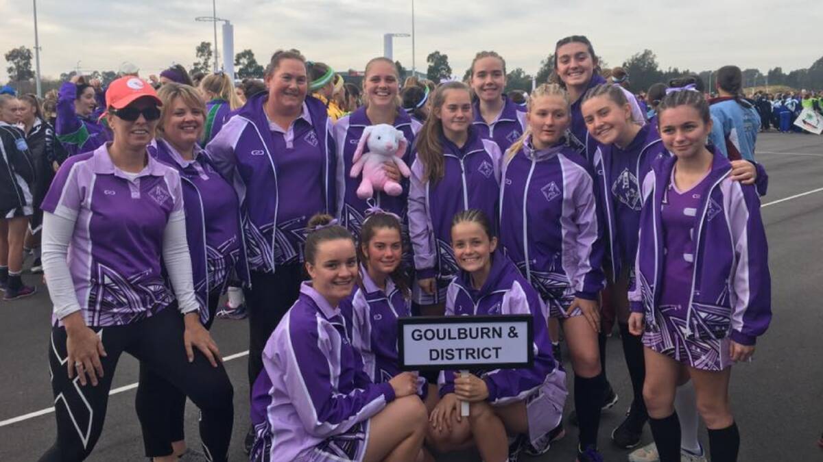 Goulburn girls: The Schools Cup comes shortly after the Senior State finals held over the long weekend, where Goulburn boasted strong representation and performed well. Photo: Goulburn and District Netball Association.