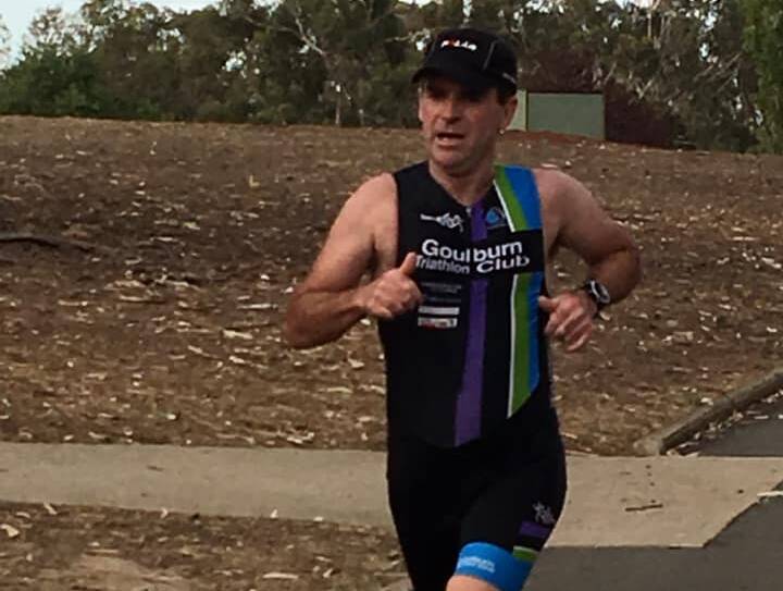 Great run: Goulburn Triathlon Club great Kerry Baxter in action during the 2020/21 season. Photo: Supplied.