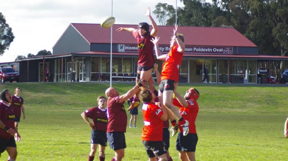 Up and away: The Goulburn Rugby Union Club will host the evening at Poidevin Oval next Thursday, and has encouraged its own younger members to take part. Photo: Darryl Fernance. 