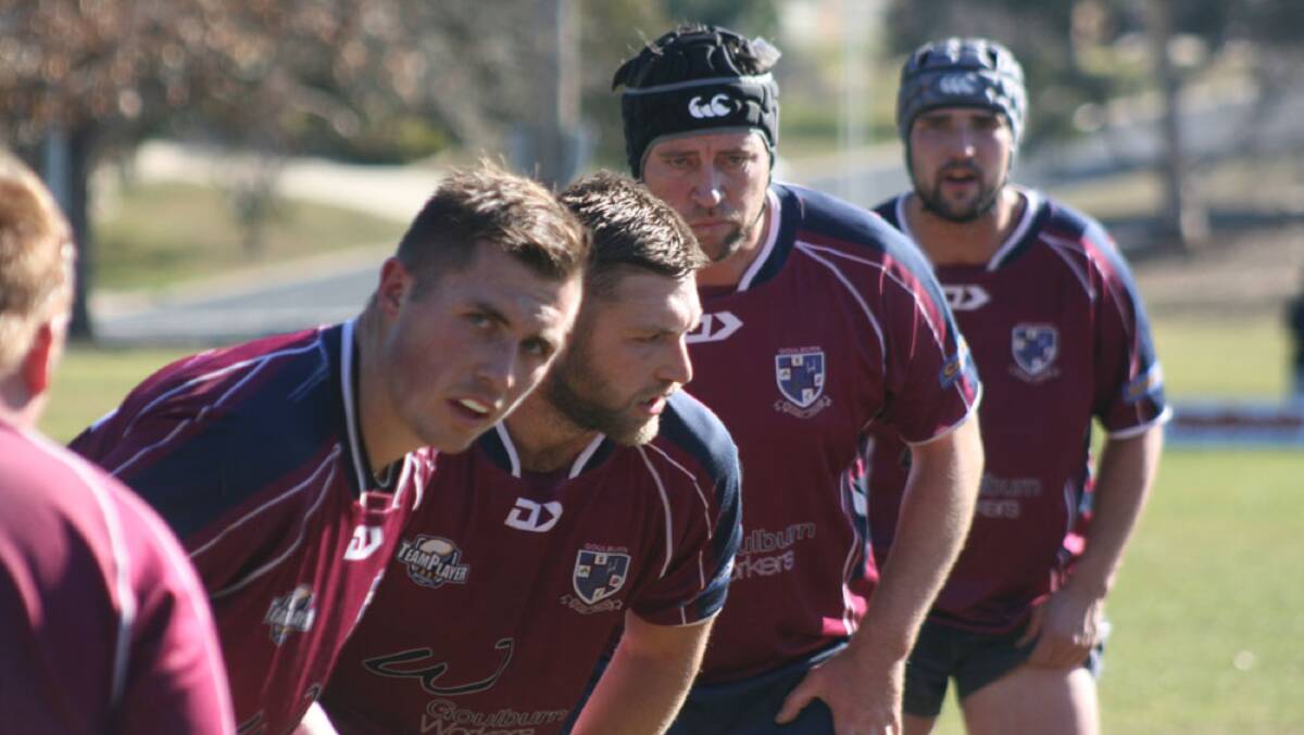 Focus: The Dirty Reds did not play at their best against the Queanbeyan Whites, under the weight of a number of injuries. Photo: Chris Gordon.
