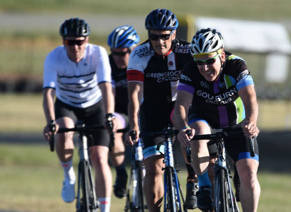 Heat of battle: The Goulburn Cycle Club returned after the Christmas break with a competitive round of racing. Photo: David Carmichael. 