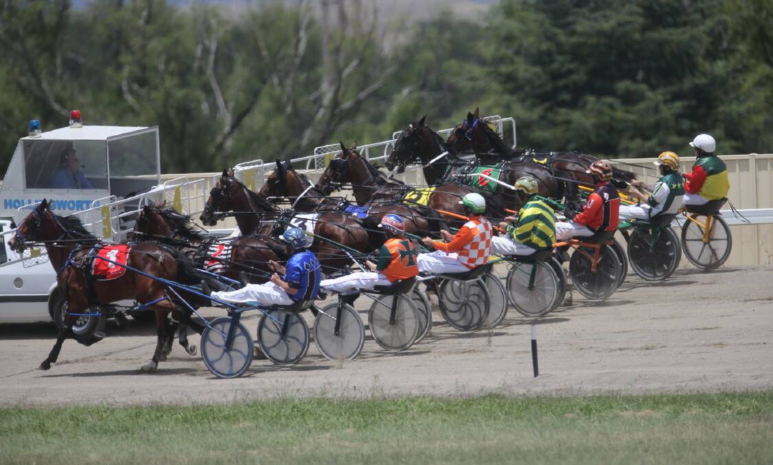 Off we go: The Goulburn harness racing scene will host 10 meets this season. Photo: Lance Fearne.