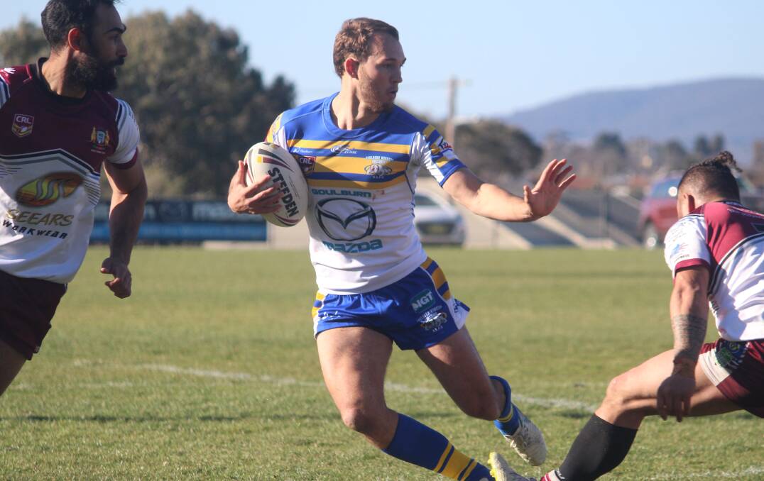 Fending: Tyler Cornish was nominated for the fullback position in the CRRL's team of the year, despite missing a large portion of 2019 through injury. Photo: Zac Lowe.