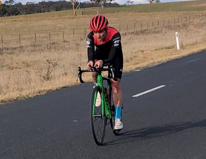 Leading: Jeremy Gilchrist claimed victory in the Goulburn Cycle Club's B Grade weekly meet last Wednesday. Photo: Supplied.