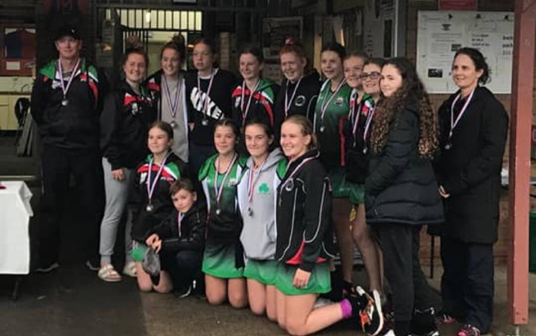 Champions: The Goulburn Under 15s girls team, seen here after winning the Moorebank Carnival in the lead-up to the State Championships. Photo: Goulburn District Hockey Association.