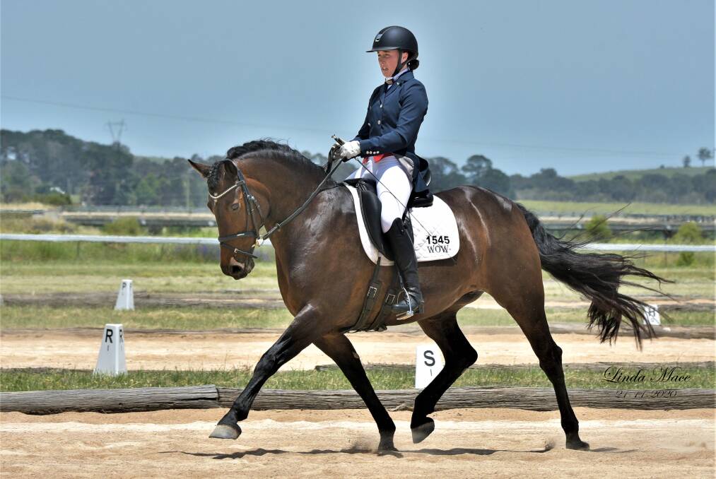 Good form: The Goulburn Dressage Club has persevered despite a number of setbacks in 2020 and recently hosted a successful finale to the year. Photo: Linda Mace. 