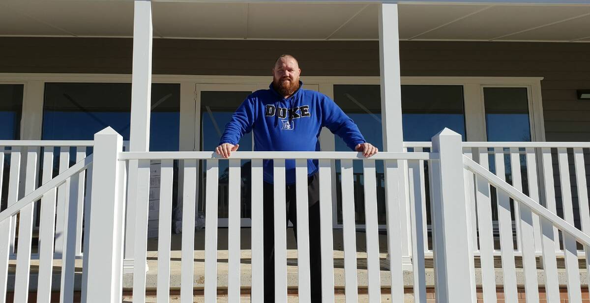 The President: Tim Price in the new pavilion at Seiffert Oval, which will soon bear Ken Robson's name as a proud reminder of all the he did to develop and foster cricket in Goulburn. Photo: Zac Lowe.