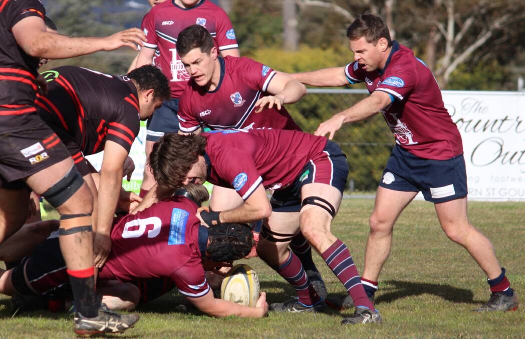 One-sided: The Goulburn Dirty Reds controlled almost all of their match against the Gungahlin Eagles on Saturday. Photo: Chris Gordon.