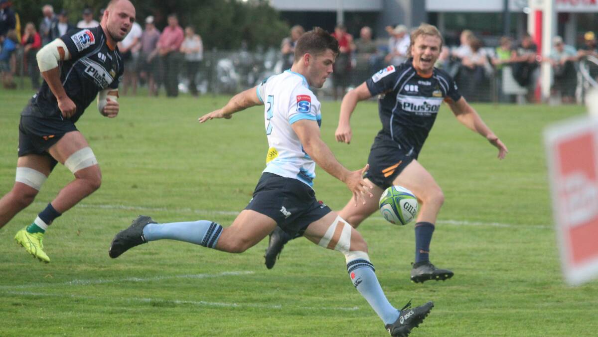 Lined up: The NSW Waratahs were scheduled to play the Brumbies in Bowral later this month, but the match was called off on Thursday. Photo: Zac Lowe.