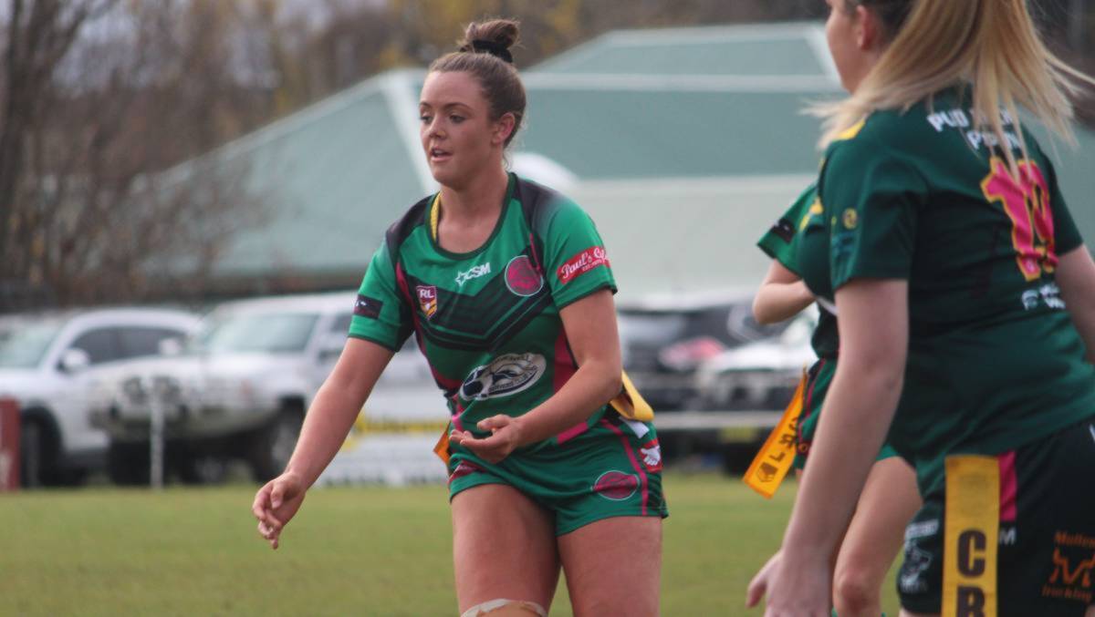 Locals: Jayde Della (pictured) and Annie Croker are two of the Crookwell She Devils' most experienced players. Photo: Zac Lowe.