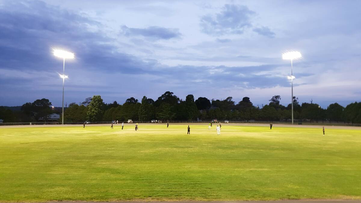 Under lights: The GDCA held much of its 2020/21 T20 competition under lights, which inspired the Robertson cricket club to get in touch. Photo: Zac Lowe.