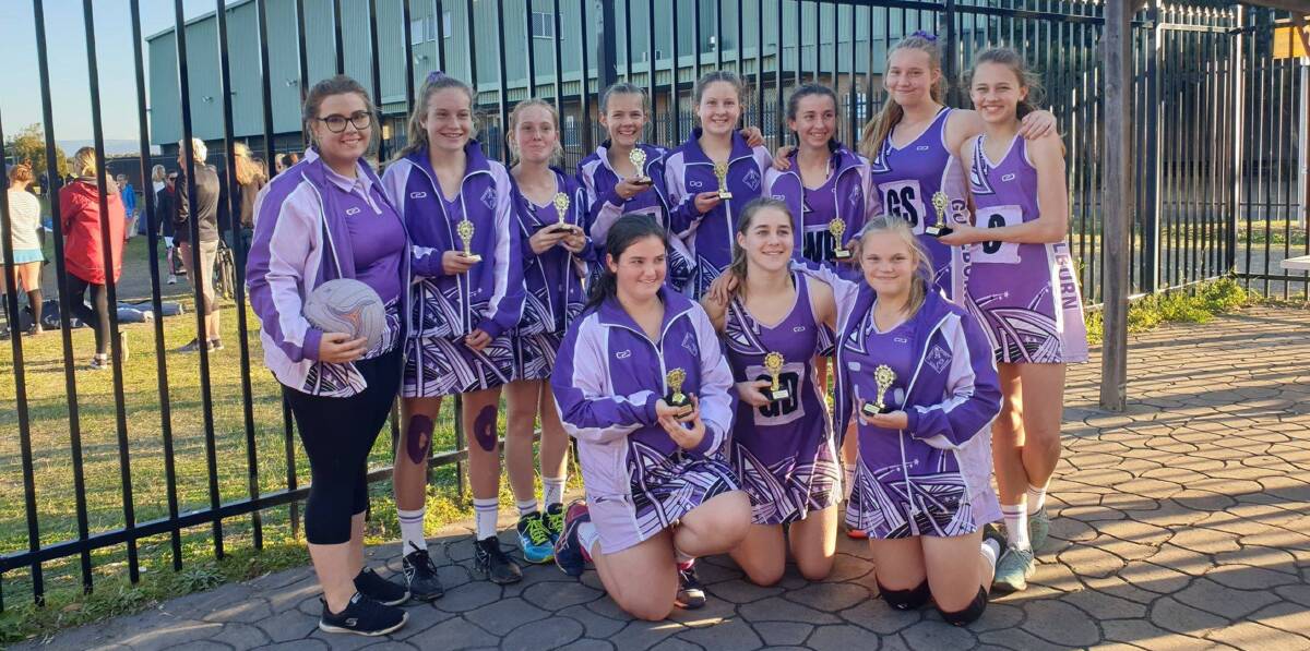 Proud: The Goulburn and District Netball Association sent five teams to the carnival in Berkeley recently. Photo: GDNA/Facebook.