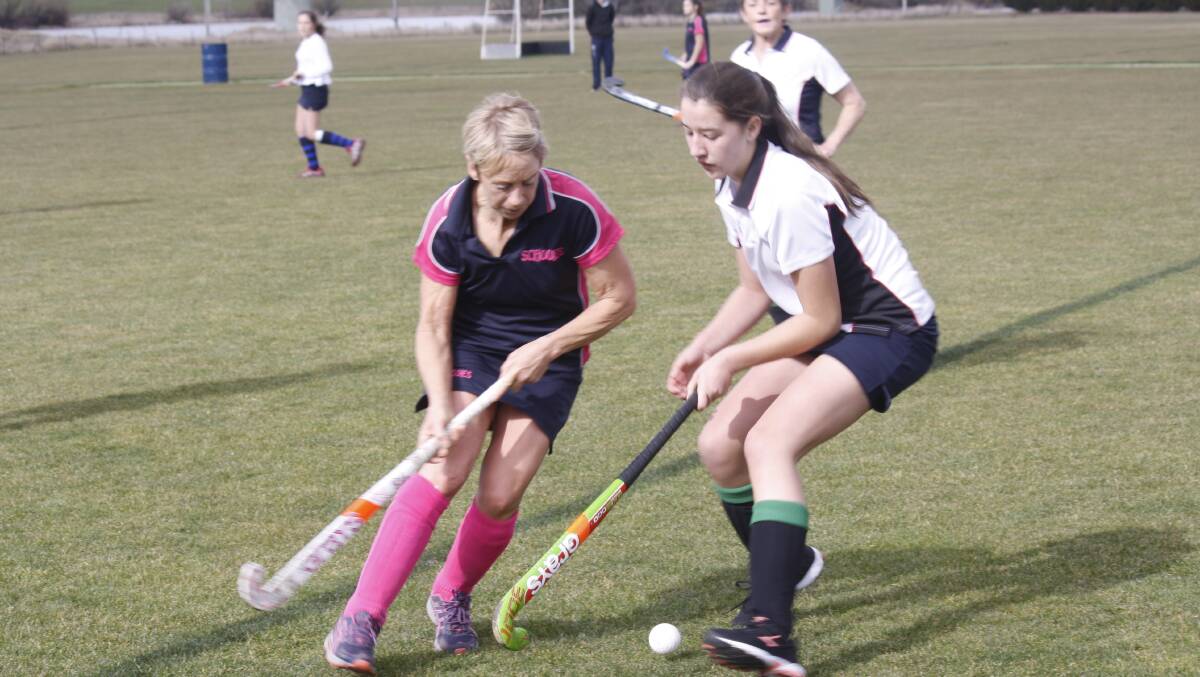 Pretty in pink: Six teams from the Crookwell Hockey Association will take part in the fundraising efforts on Saturday July 21, which will all go towards the McGrath Foundation. Photo: Bronwyn Haynes. 