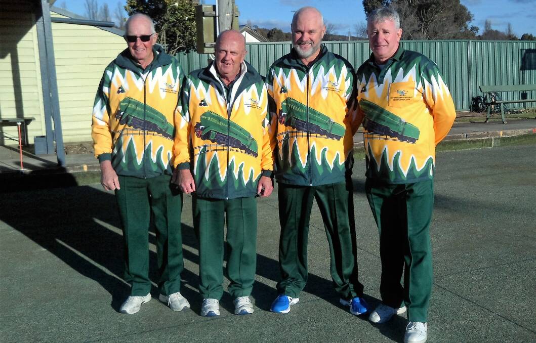 Club Fours Champions: Neil Whittington, Martin Cutler, John Withers and Brian Cox took a hard-fought match 21-16 in the final. Photo: supplied