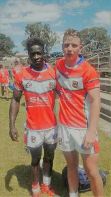 The pair: Menker Lowah (left) and Jack Peppernell have been selected in the NSW Country Under 16s squad, which will compete in October. Photo: supplied