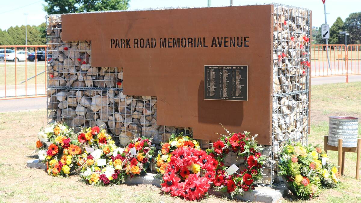 The Park Road Memorial Avenue wall presents a strong reminder to all who pass it to remember those who have served for us. Photo supplied