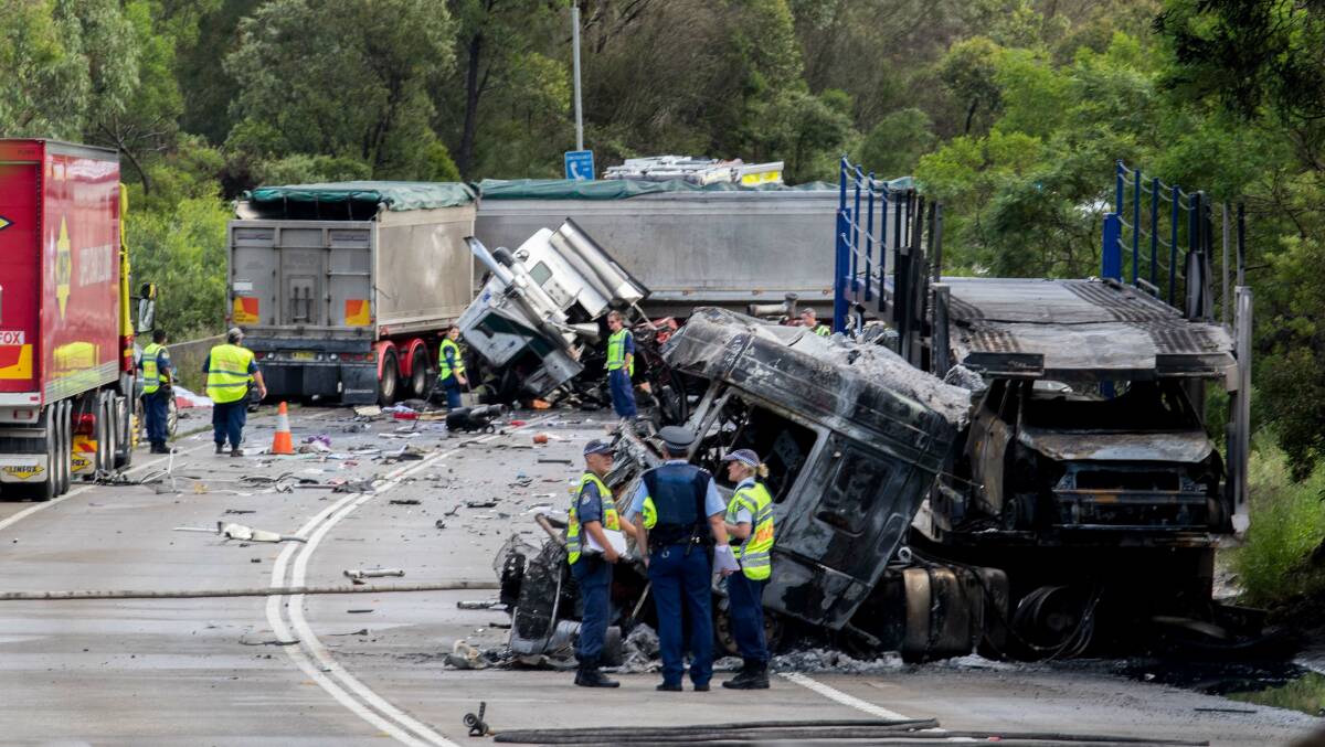 Adrian Ryan, 32, of Goulburn, and Michael Gorman, 39, were killed in a horrific head-on collision along Picton Road in March 2017. Photo: Glenn Miller