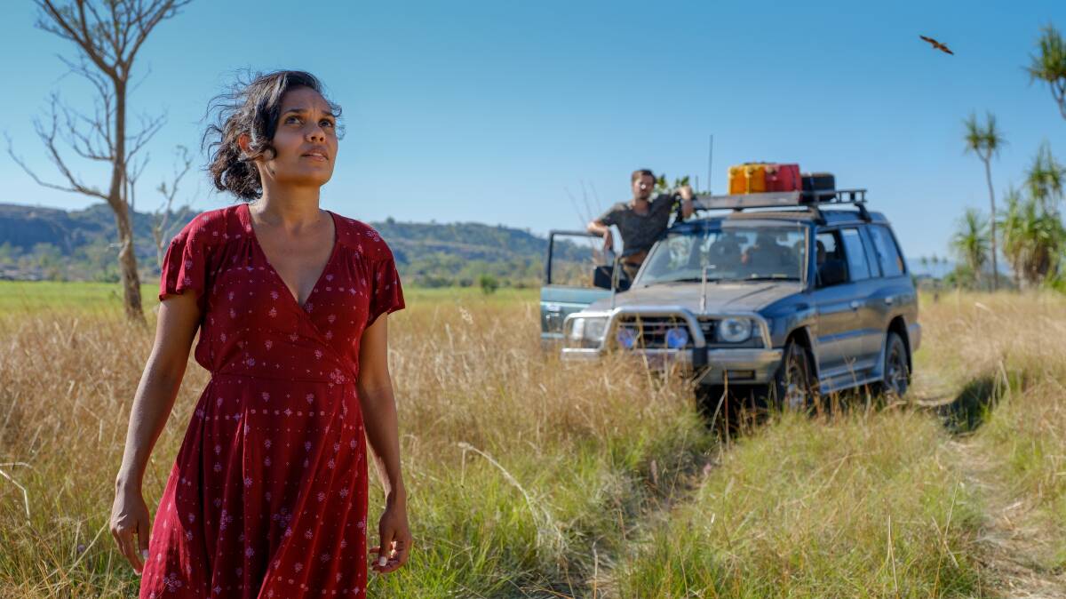 Top End Wedding: Stars Miranda Tapsell as Lauren and Gwilym Lee as Ned. Photo supplied