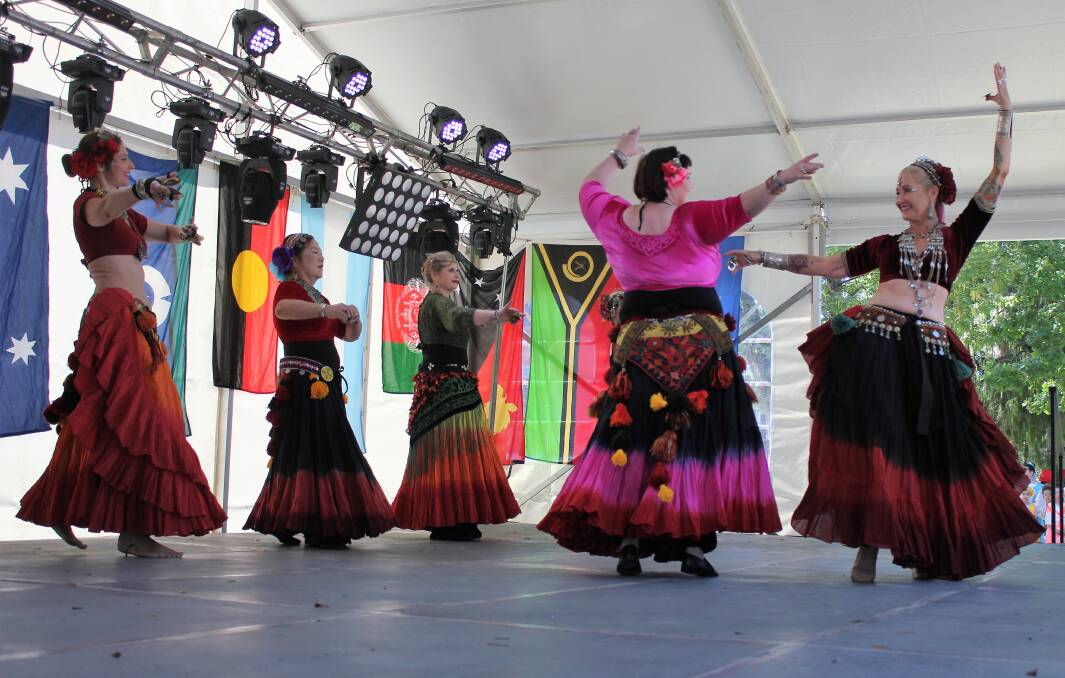 Multicultural Festival: Saturday February 15, 10am-4pm, Belmore Park, Auburn Street. One of Goulburn's most colourful and spectacular events with fun, food, song and dance for the whole family. Free entry. (Mosaic Tribal Bellydance, pictured.)