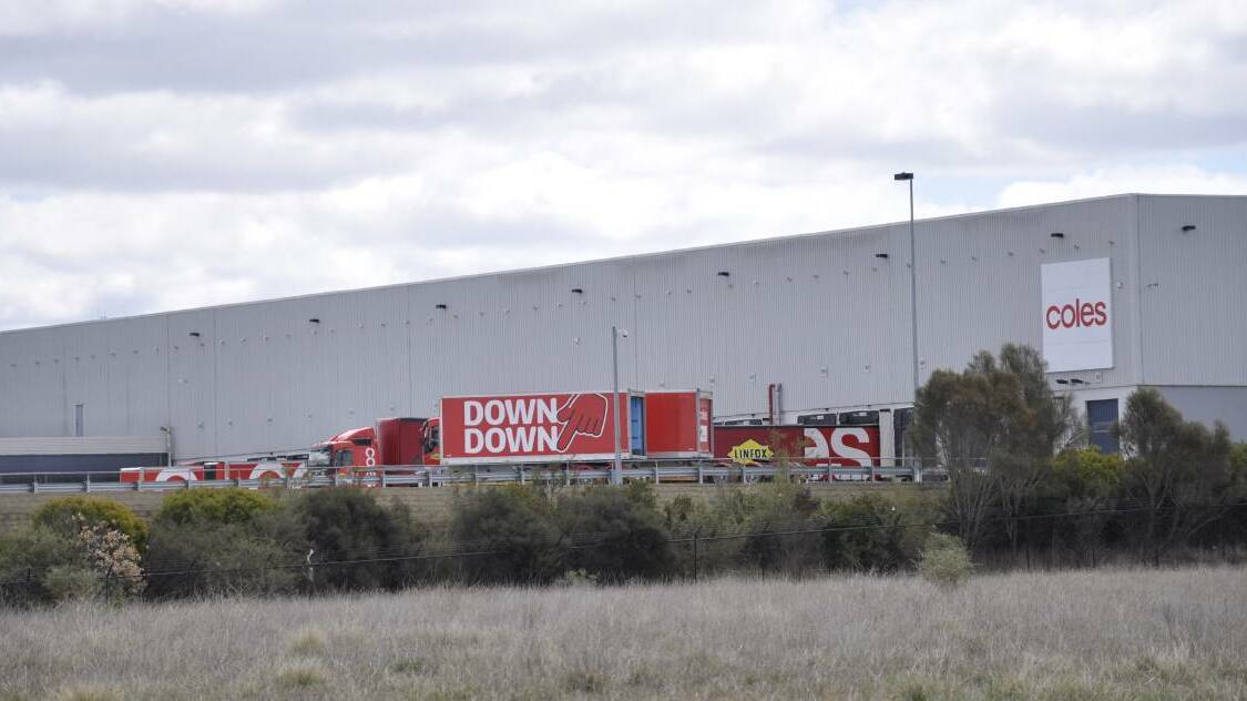 BIG: Coles trucks will carry heavy freight between Sydney and Goulburn. Photo: Louise Thrower. 