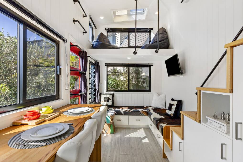 Inside the tiny house. Picture: Supplied