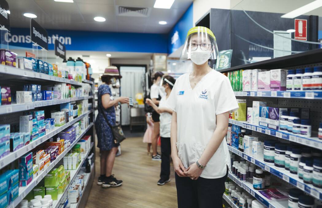 O'Connor pharmacist manager Grace Lee. Picture: Dion Georgopoulos