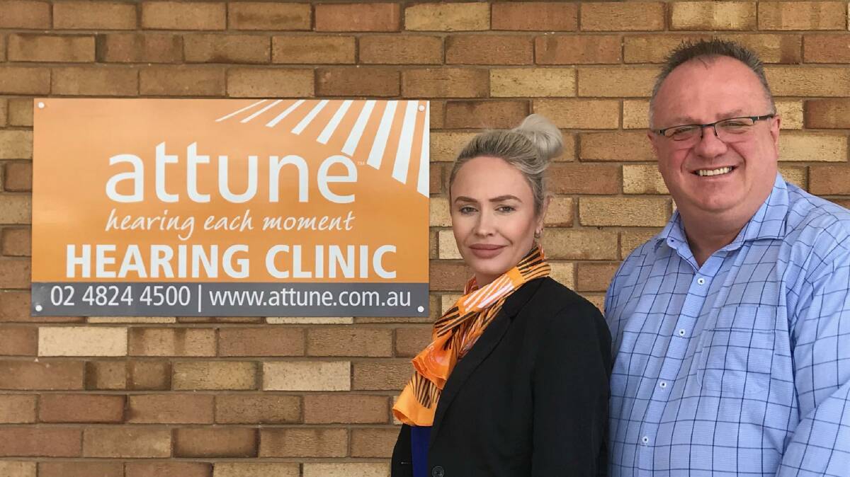 ATTUNE: Goulburn Attune Hearing Clinic practice manager, Libby Daniel, and Clinical Audiometrist, Tony Woodward.