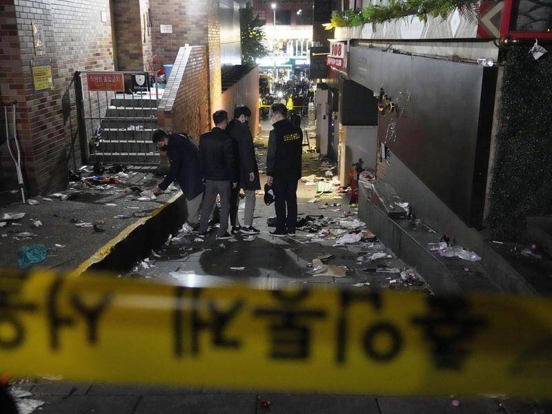 A young Sydney woman has been identified as the Australian victim of a crowd crush in South Korea. (AP PHOTO)