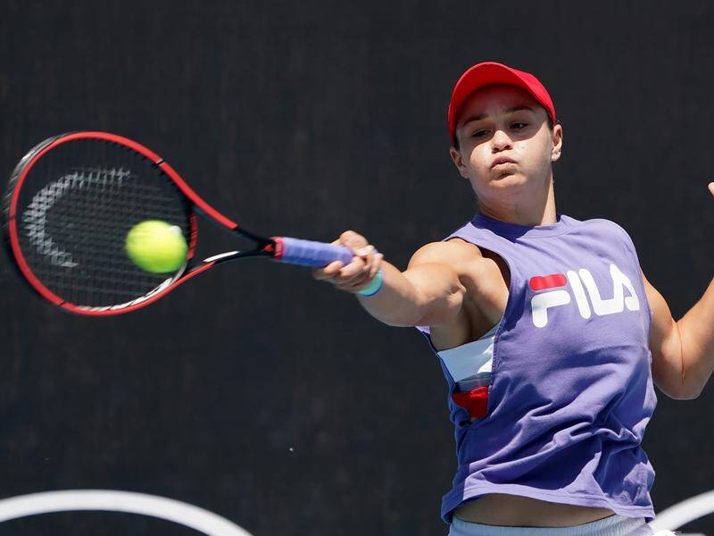 Ashleigh Barty continues her Australian Open quest in a semi-final with Sabine Muguruza.