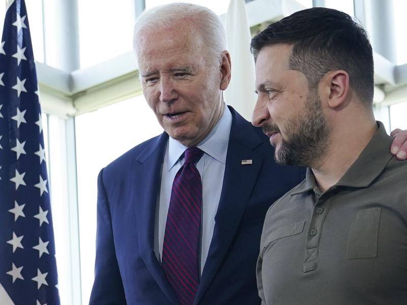 US President Joe Biden has announced his support for training Ukrainian pilots on F-16 fighter jets. (AP PHOTO)