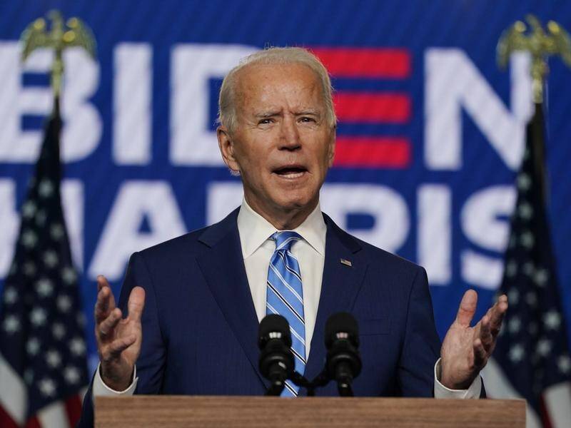Joe Biden is just six electoral votes shy of the target of 270 to claim victory in the US election.