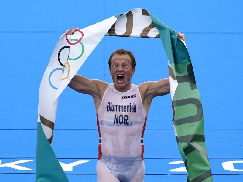 Norway's Kristian Blummenfelt won the Olympic men's triathlon gold medal.